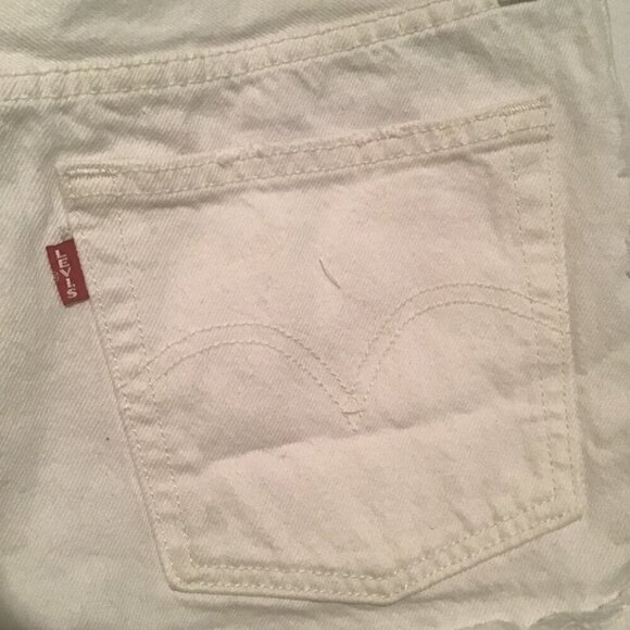 Levi's 501 Denim Cutoff Shorts Size 27 - Picture 8 of 11